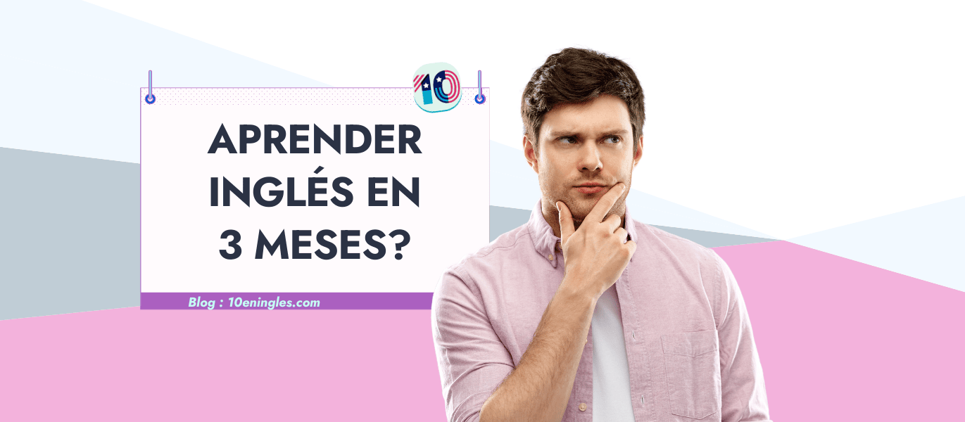Hombre pensativo con una expresión escéptica sobre la posibilidad de aprender inglés en 3 meses.