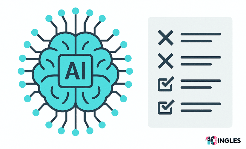Lista de errores frecuentes al crear un prompt para aprender inglés